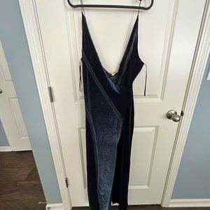 Free People Velvet and Mesh Maxi Dress